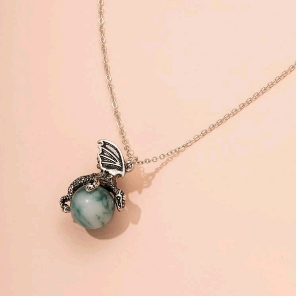 BUY 3/$15 NWT- Dragon Charm Necklace - Picture 3 of 3